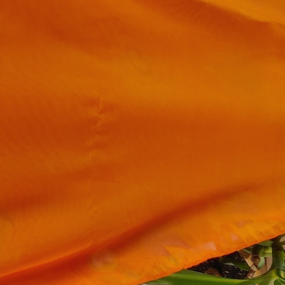 NWT Kultura Vibrant Orange Floral Peacock Scarf - Picture 6 of 8